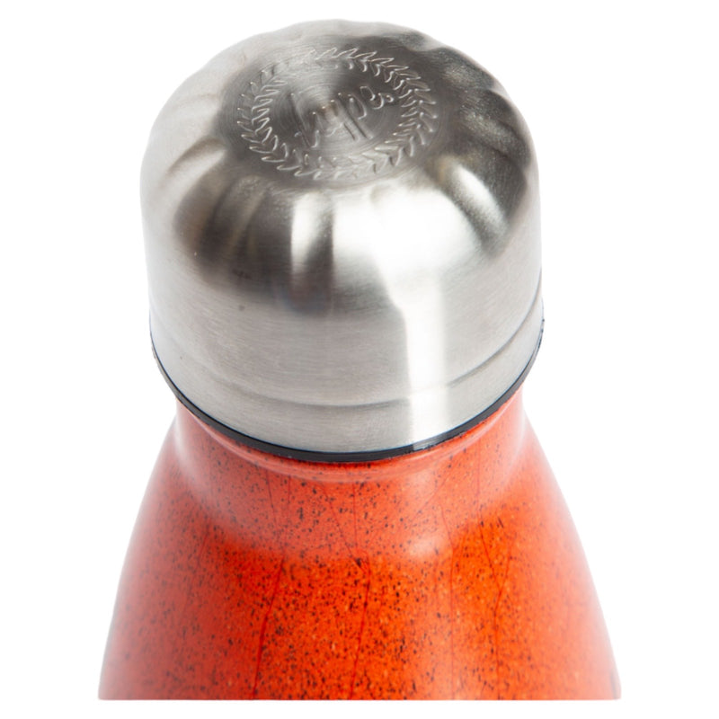 Hype Orange Drips Crest Metal Water Bottle - 500ml