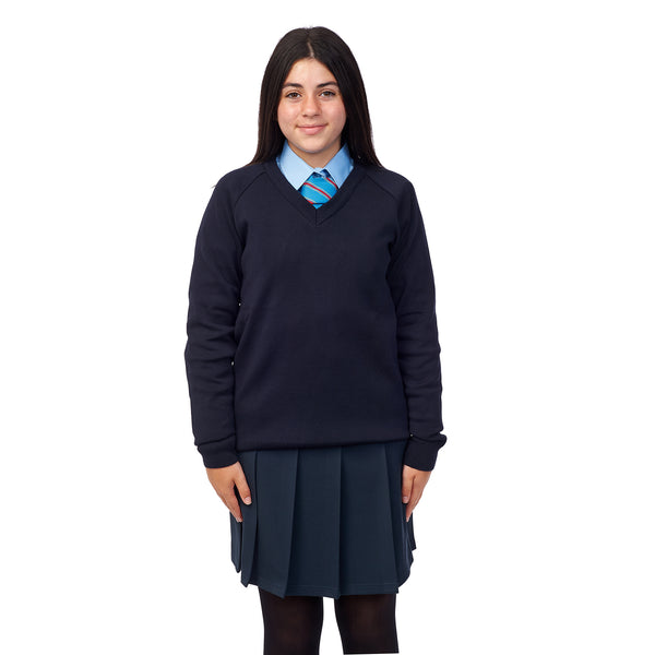 Clara’s Navy Pleated Skirt