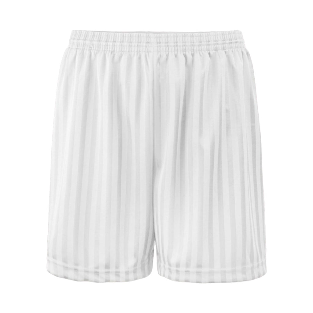 White Shadow Stripe Shorts