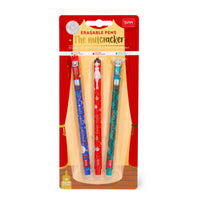 Legami Set of 3 Erasable Gel Pens - Limited Edition Christmas 2025 - Nutcracker