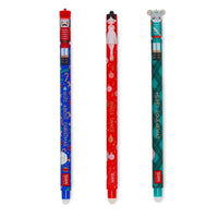 Legami Set of 3 Erasable Gel Pens - Limited Edition Christmas 2025 - Nutcracker