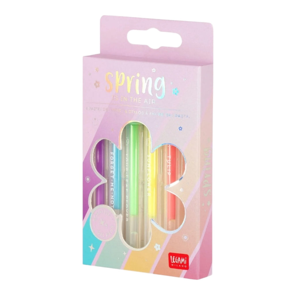 Legami Set of 6 Pastel Gel Pens