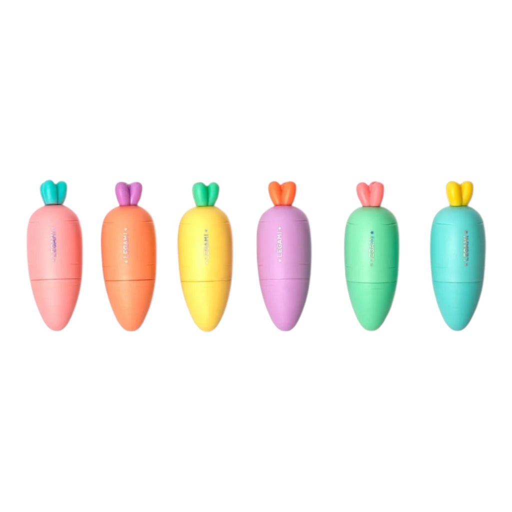 Set of 6 Mini Legami Carrate Highlighter Pens