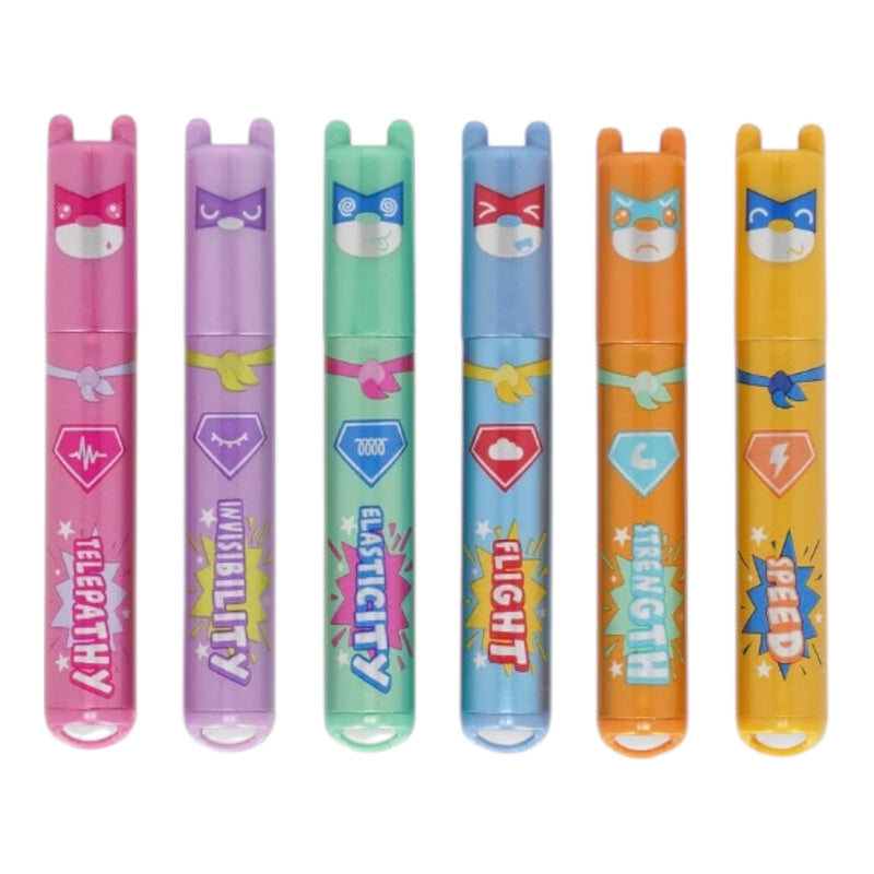 Legami Teddys Superpower Set of 6 Mini Highlighter Pens