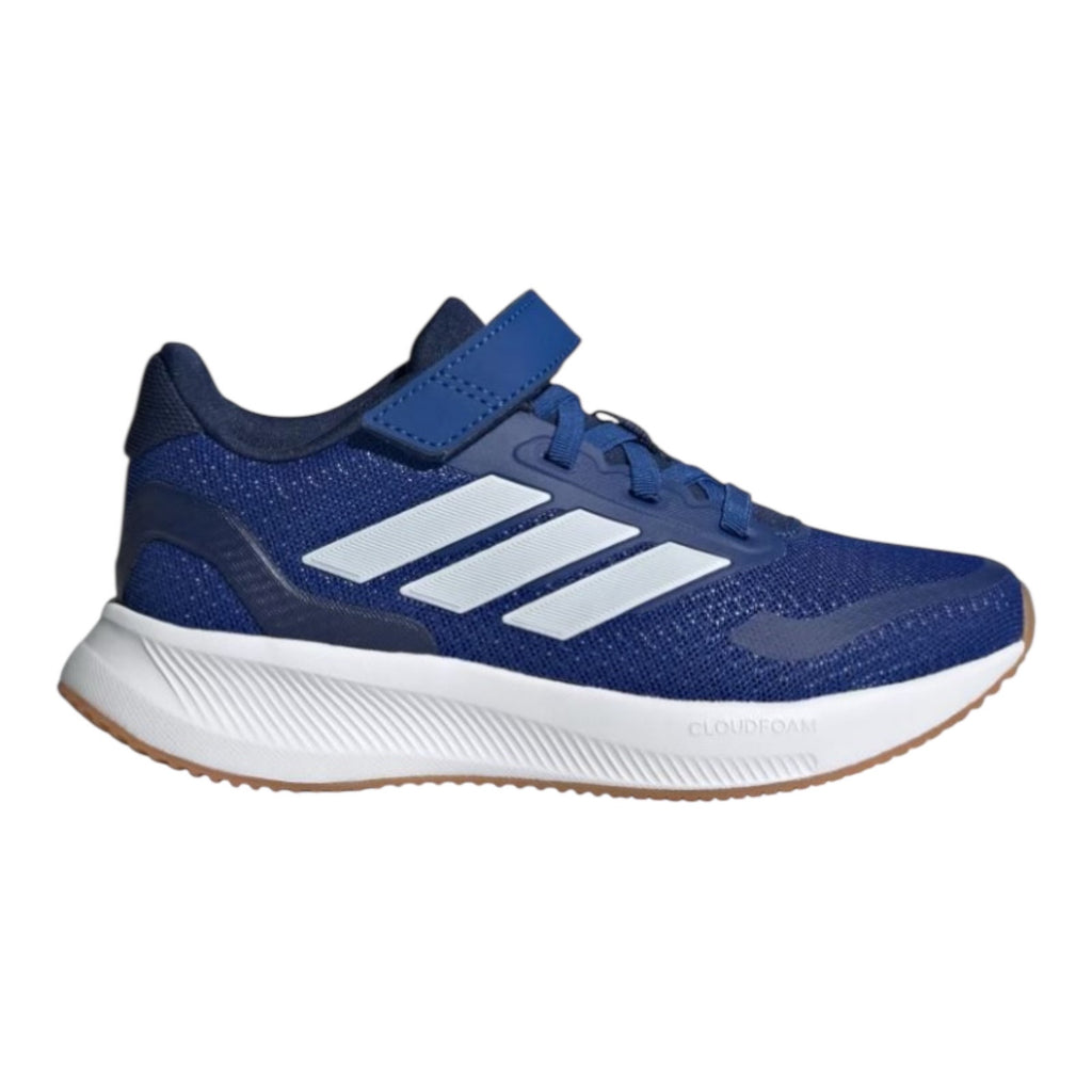 Adidas Run Falcon 5 Top Strap Kids Trainer Blue/White