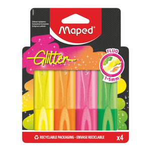 Helix Maped Fluo Glitter Highglighter Pens