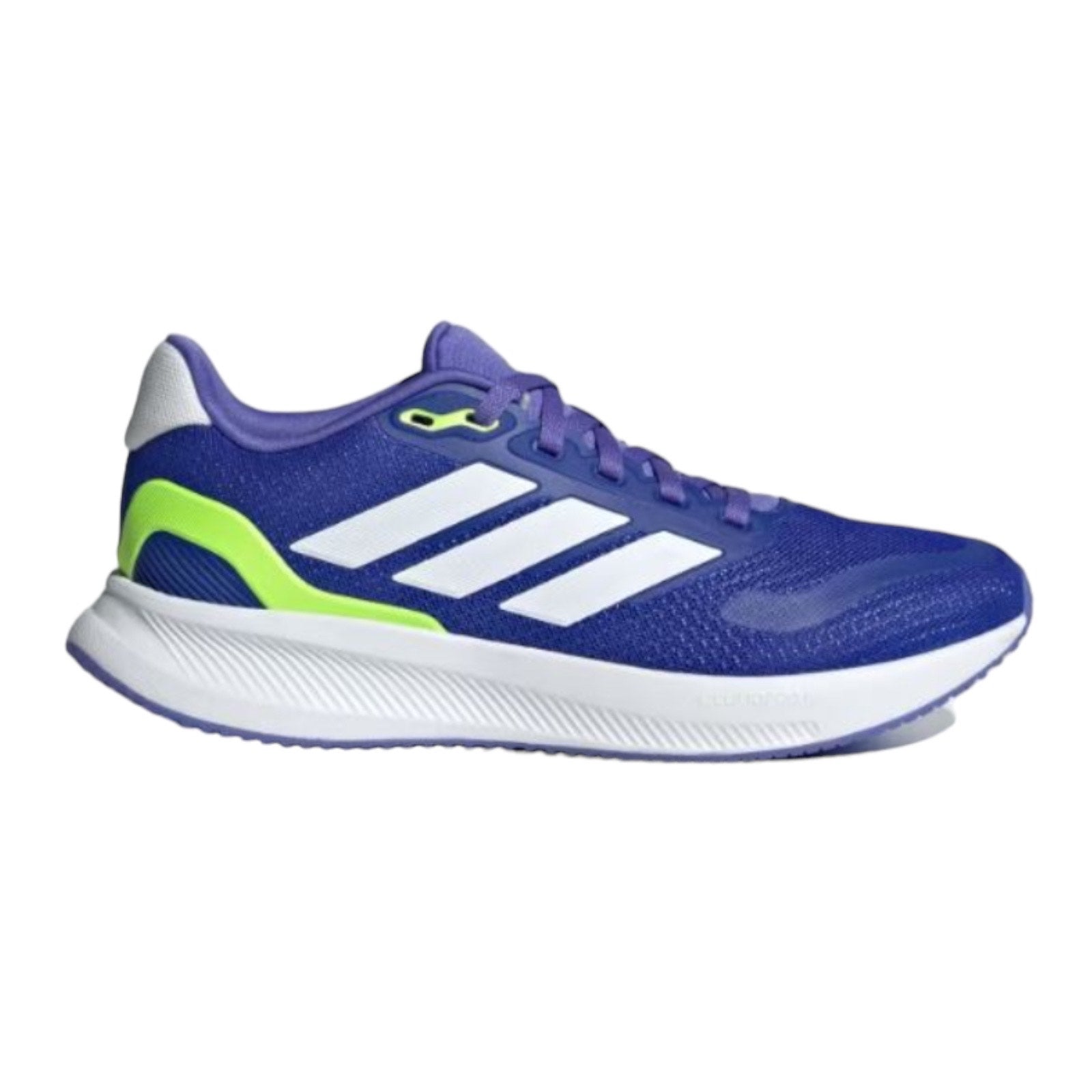 Adidas Run Falcon 5 Junior Lace Trainers Blue/White/Lemon Adidas Run Falcon 5 Junior Lace Trainers Blue/White/Lemon