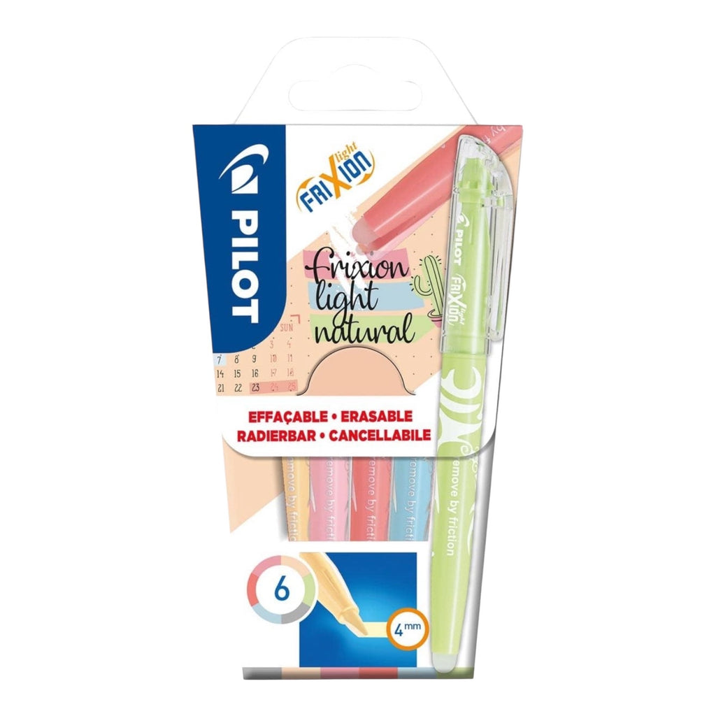 Pilot Frixion Light Natural Highlighters 6 Pack