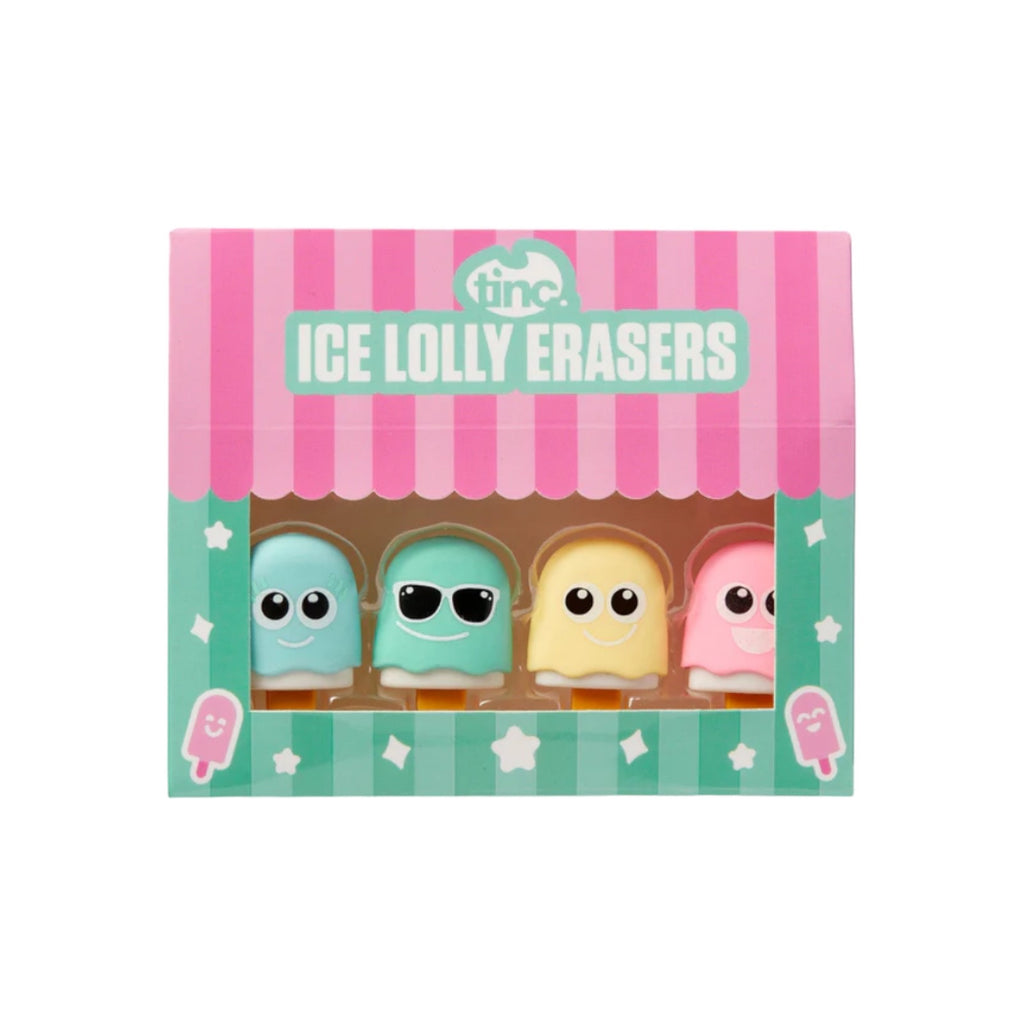 Ice Lolly Erasers 4 Pack