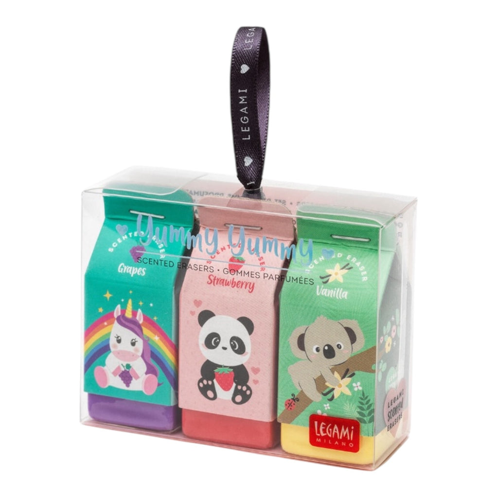 Set of 3 Yummy Yummy Scented Legami Erasers