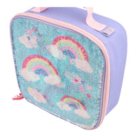 Unicorn Rainbow Sequin Lunch Bag and Water Bottle