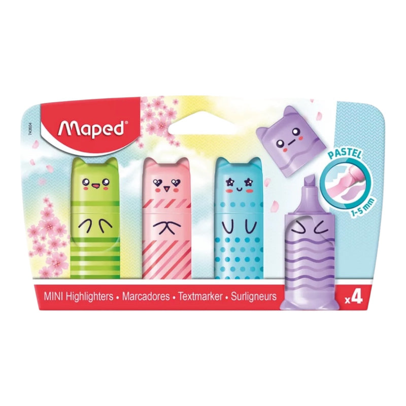 Helix Maped Mini Friend 4pack Highlighters