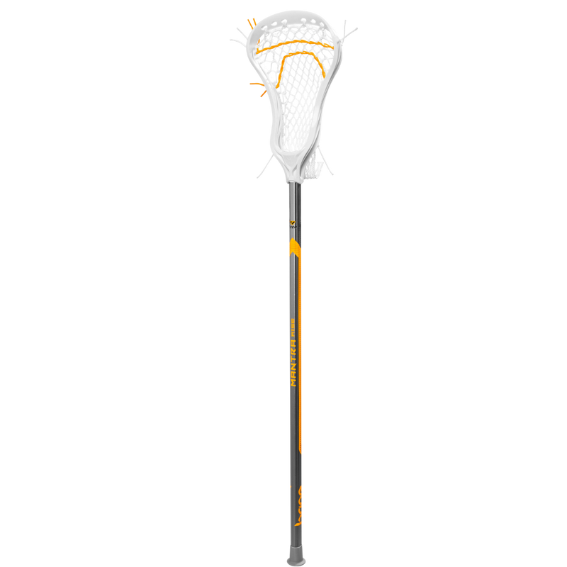 Brine Mantra Rise Lacrosse Stick White/Orange