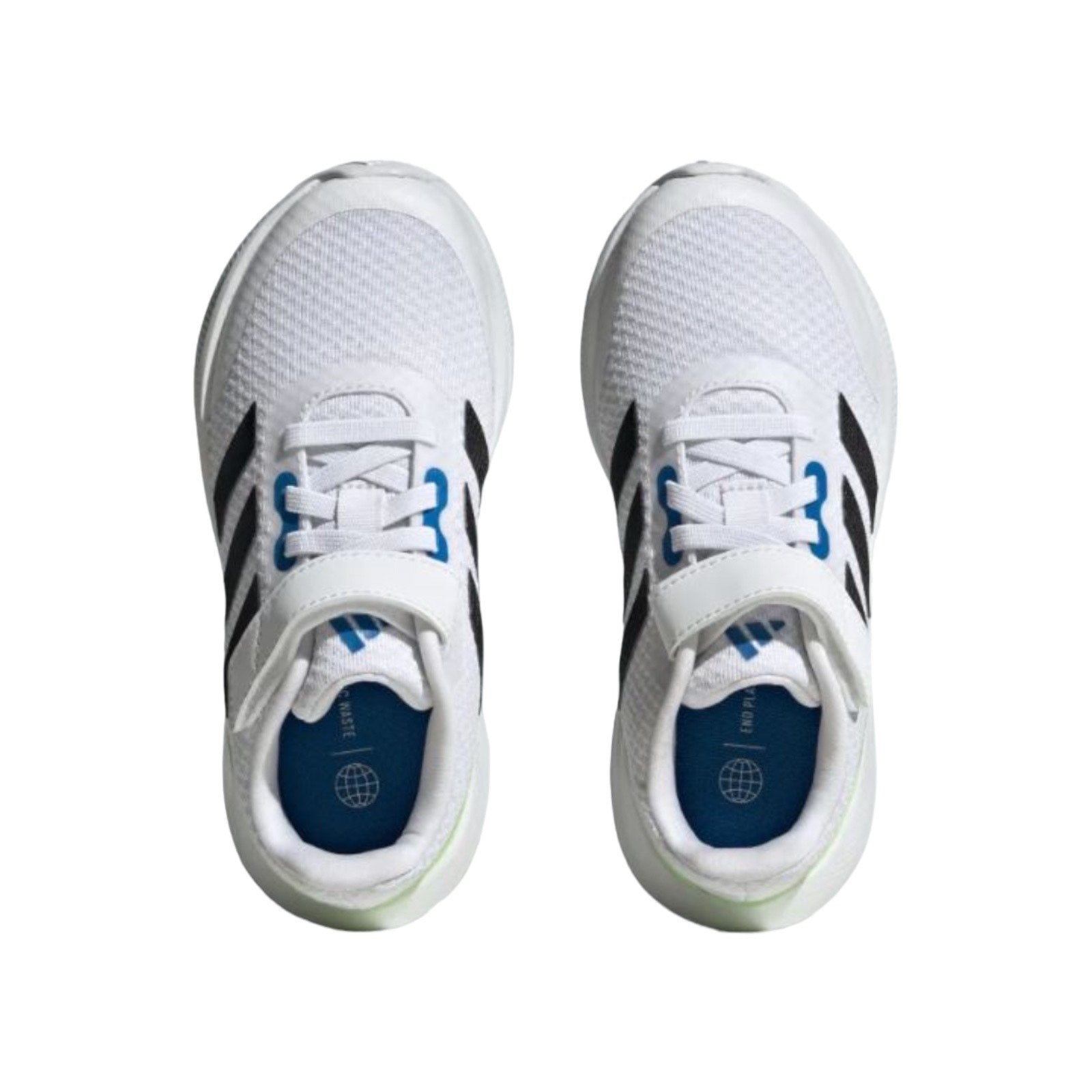 Adidas Run Falcon 3.0 Elastic Lace Top Strap Trainer White Black Royal Adidas Run Falcon 3.0 Elastic Lace Top Strap Trainer White Black Royal