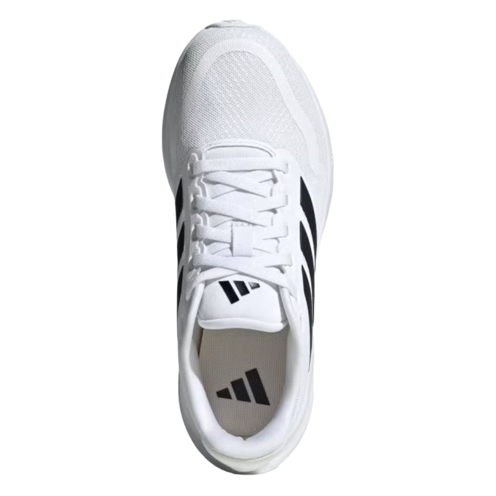 Adidas Run Falcon Junior Lace Trainers White/Black
