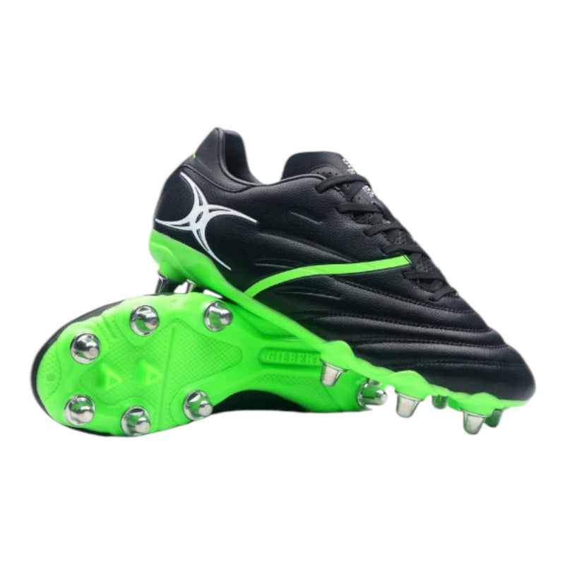 Gilbert X20 Power Rugby Boots Black Green