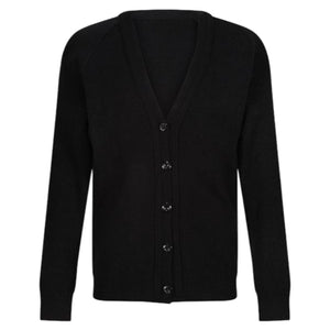 Black Cardigan - 50% Cotton 50% Acrylic