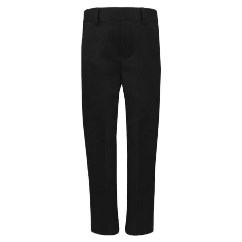 Black Junior Elastic Waist Relaxed Fit Trousers