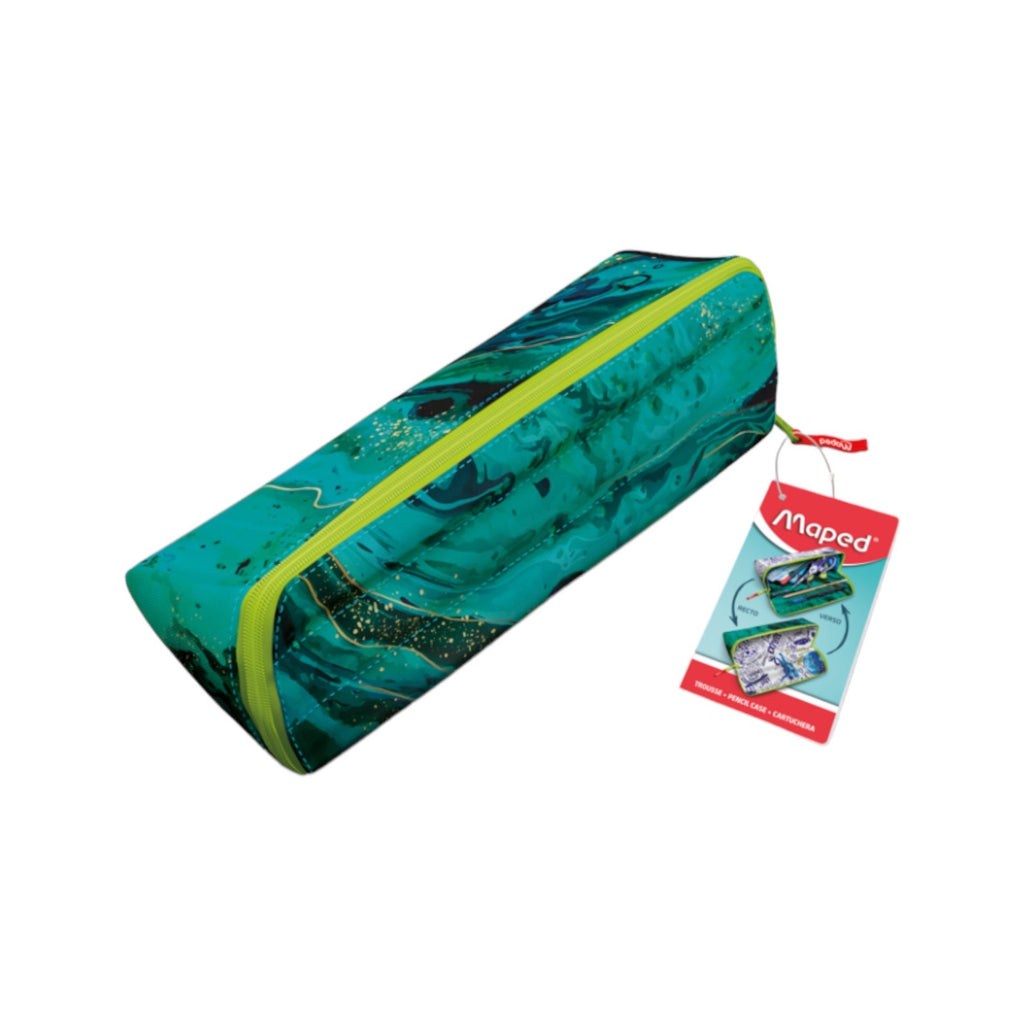 Maped Open XXL Customised Reversible Sides Pencil Case Blue