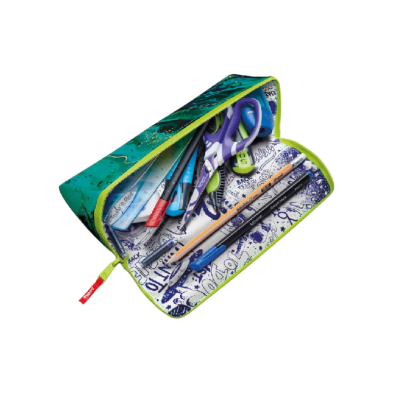 Maped Open XXL Customised Reversible Sides Pencil Case Blue