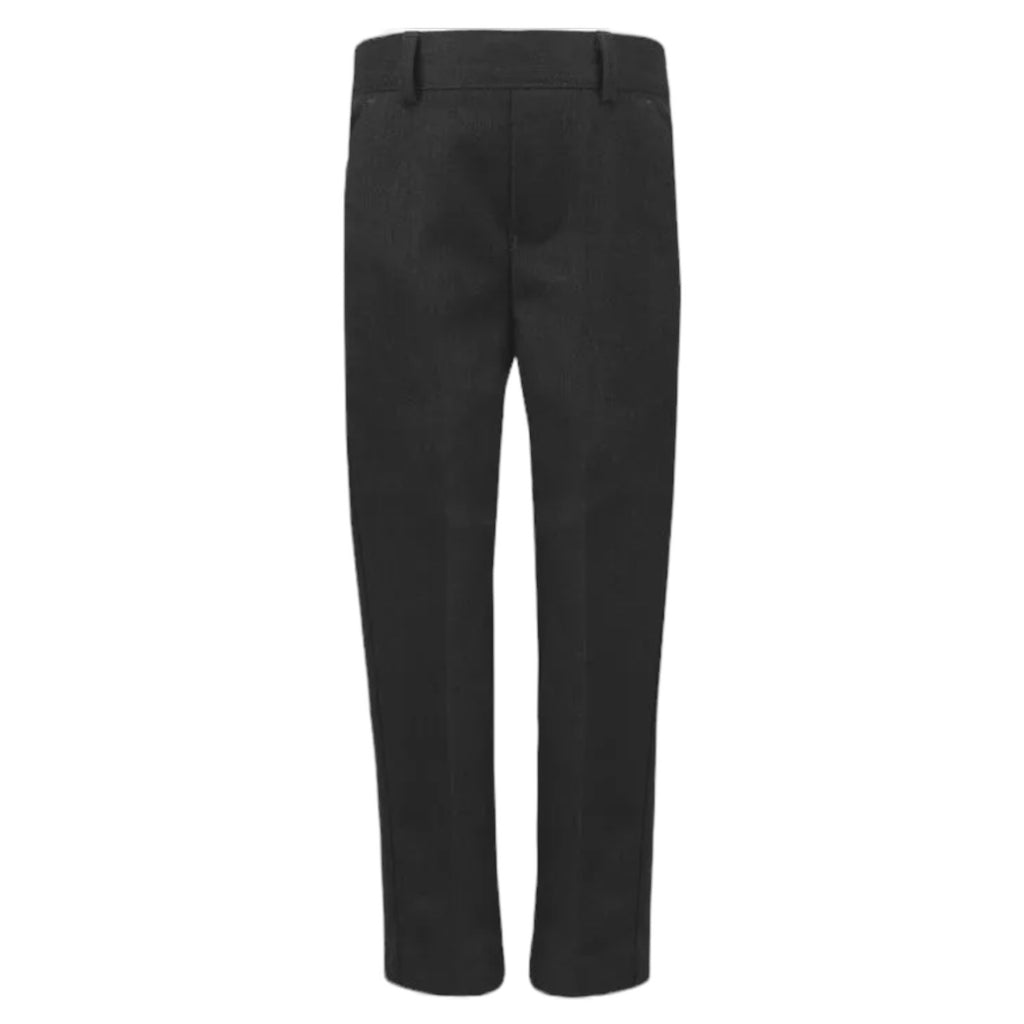 Charcoal Junior Elastic Waist Relaxed Fit Trousers
