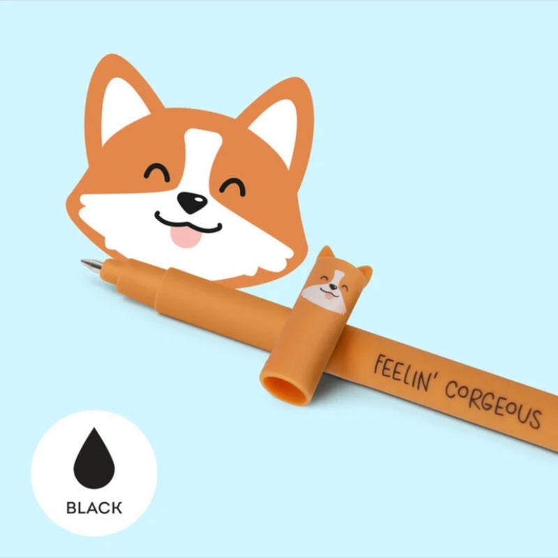 Corgi Dog Erasable Gel Pen