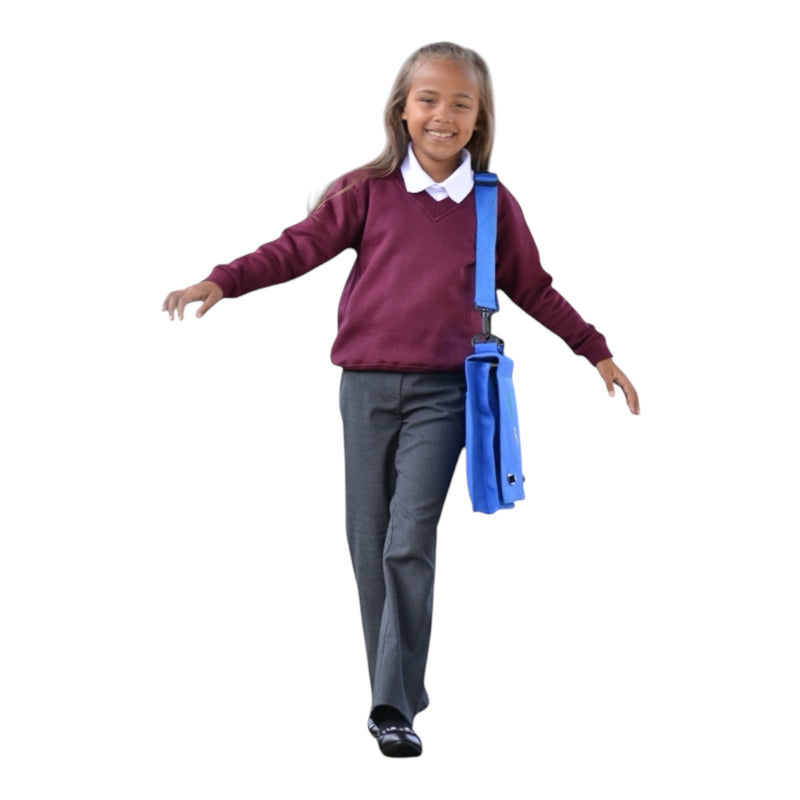 Grey Junior Girls Slim Fit Trousers DL970