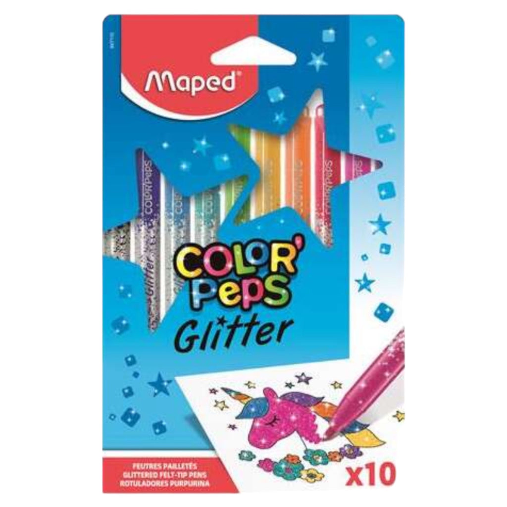 Helix Color Peps Glitter Pens 10 Pack