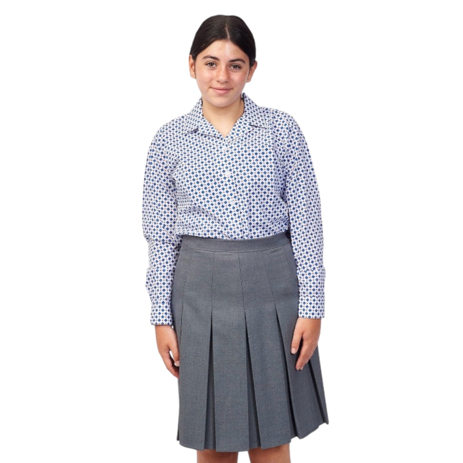 The Grey Coat Hospital School Box Pleat Knee Length Skirt