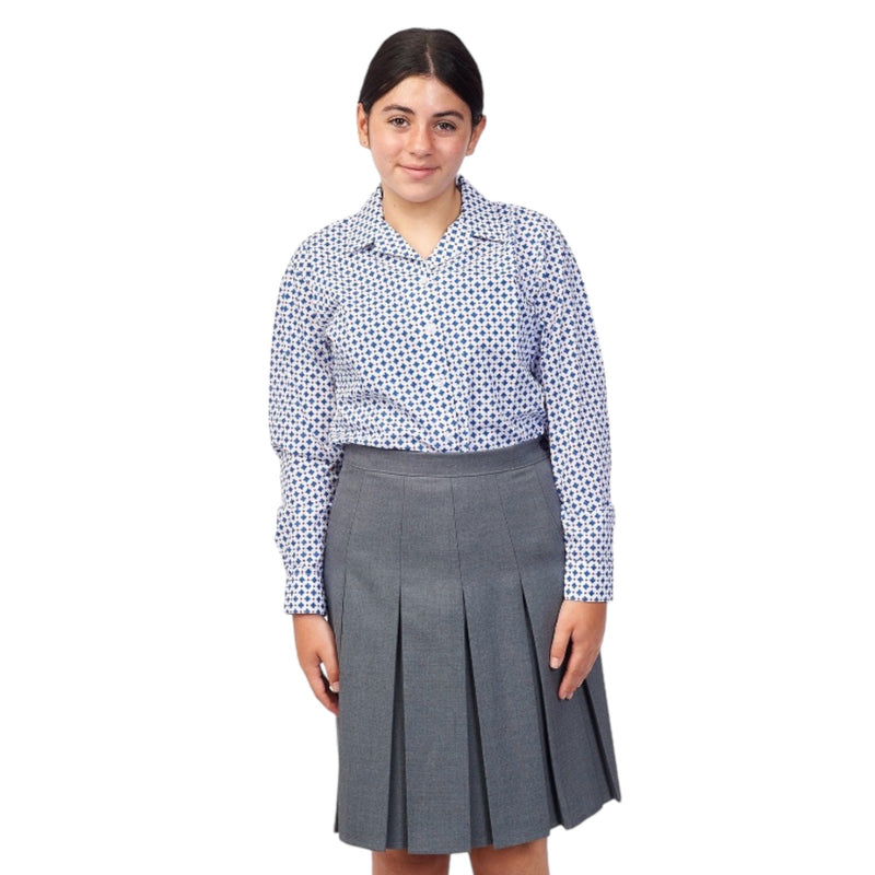 The Grey Coat Hospital School Box Pleat Knee Length Skirt
