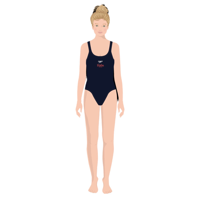 Haberdashers' Girls' School Navy Speedo Swimsuit