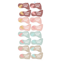 Themed Shoe Name Labels - Pink Heart