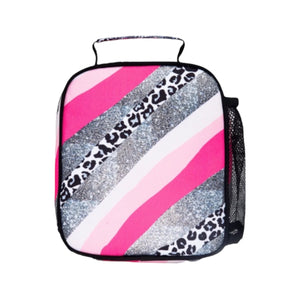 Hype Glitter Leopard Lunch Bag