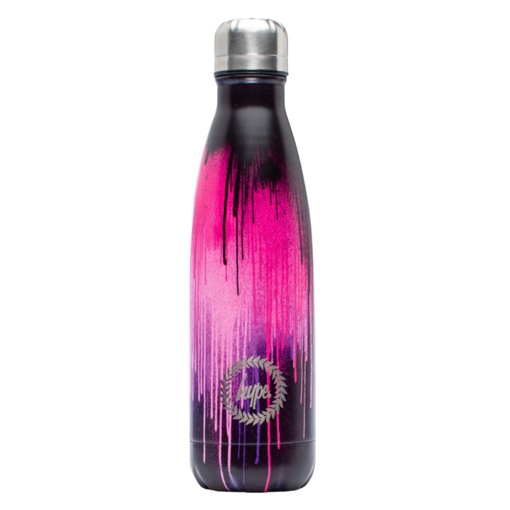 Hype Purple & Pink Drip Metal Water Bottle - 500ml