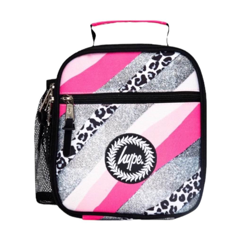 Hype Glitter Leopard Lunch Bag