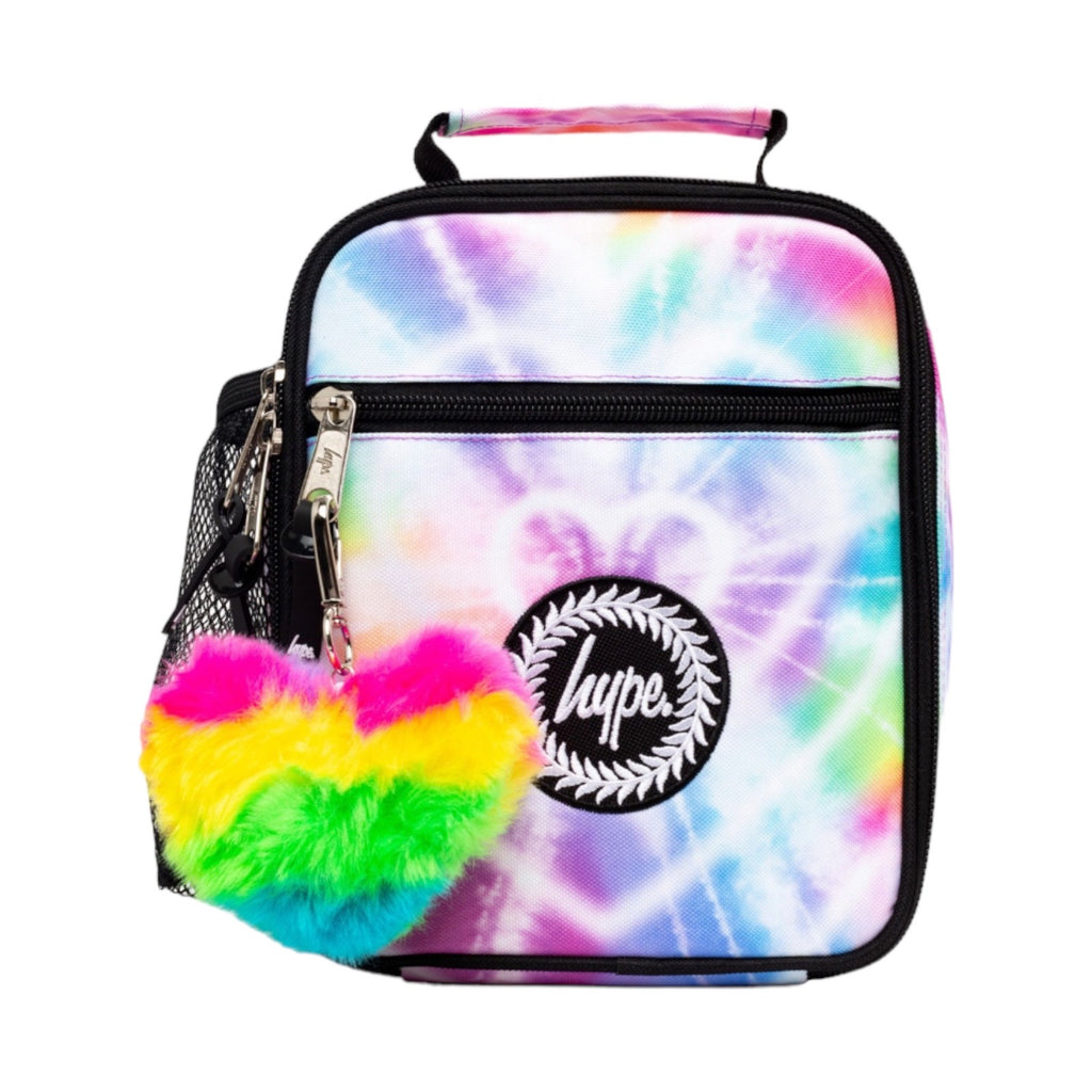 Hype Rainbow Heart Tie Dye Lunch Bag