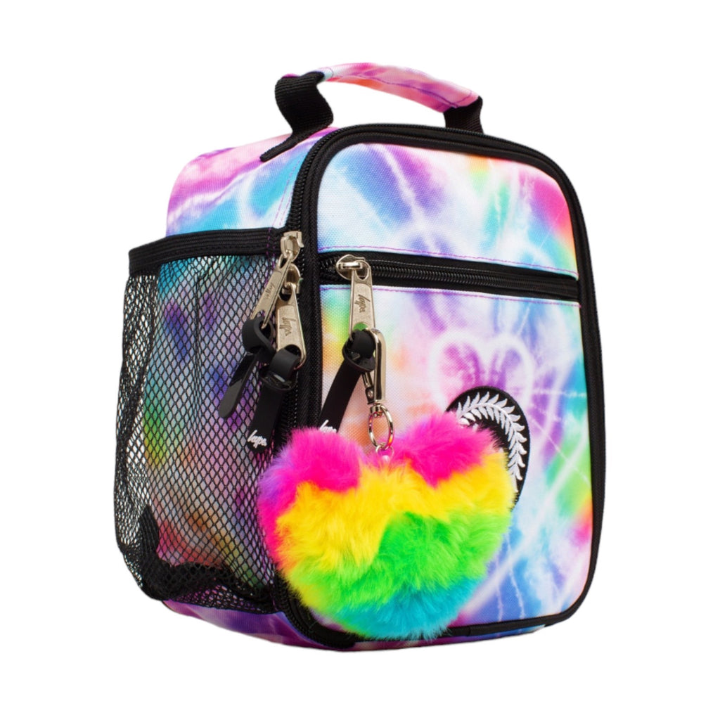 Hype Rainbow Heart Tie Dye Lunch Bag