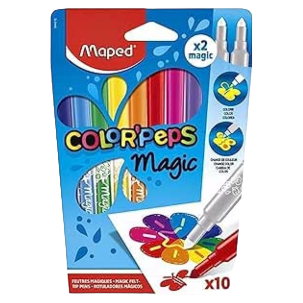 Helx Color Peps Magic Colour Reveal Felt Tip Pens 10 Pack