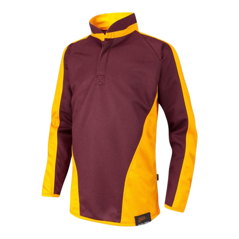 R150 Falcon Spirit Fully Reversible Sports Top Maroon/Amber