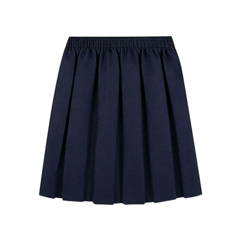 Navy Junior Box Pleat Skirt