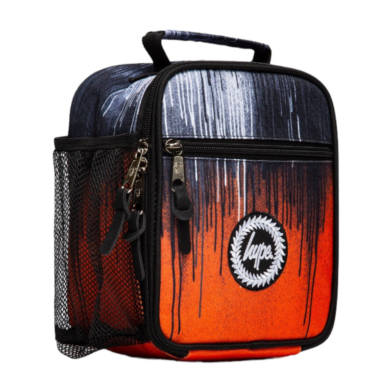 Hype Orange Drips Crest Lunch Bag