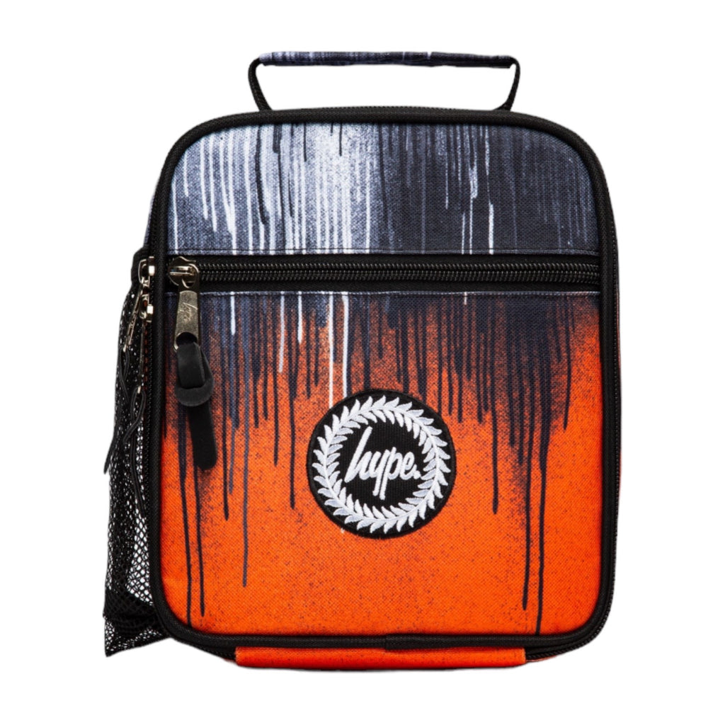 Hype Orange Drips Crest Lunch Bag