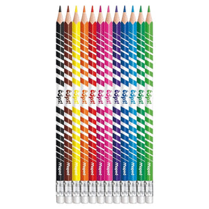 Helix Color Peps Oops Erasable Colouring Pencils 12 Pack