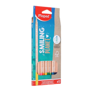 Maped Smiling Planet Colouring Pencils x 12