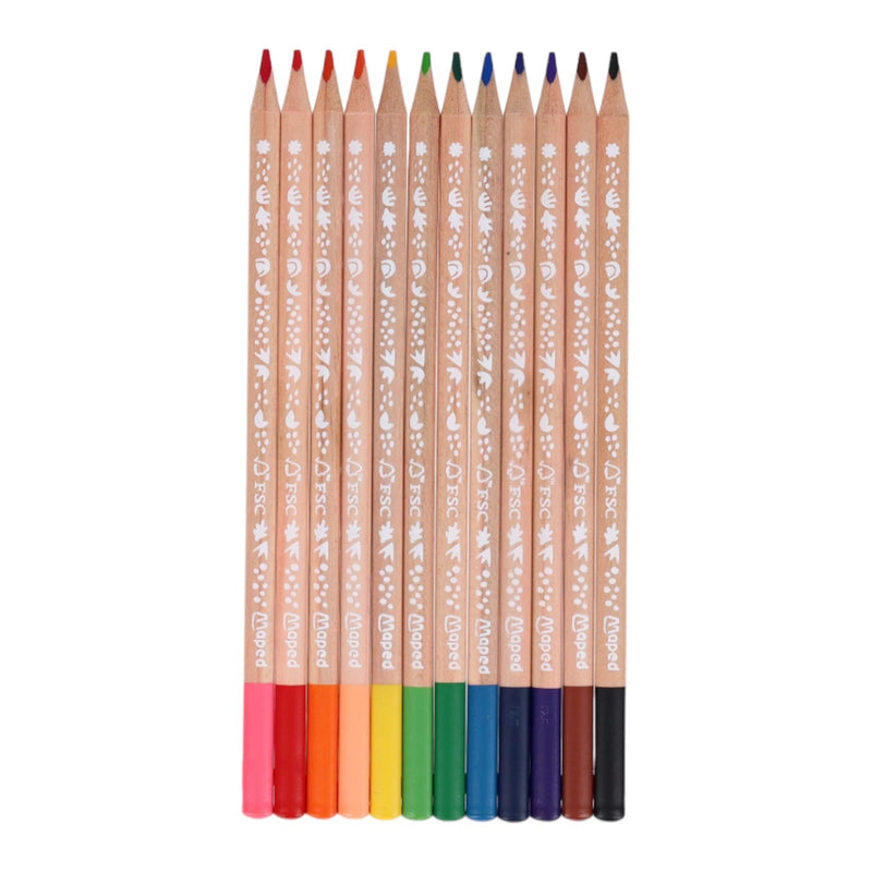 Maped Smiling Planet Colouring Pencils x 12