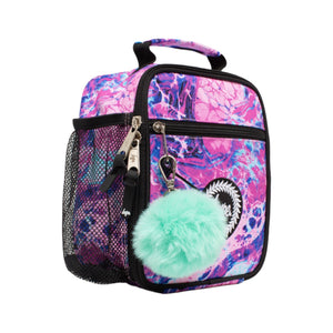 Hype Pink Mermaid Marble Lunch Bag