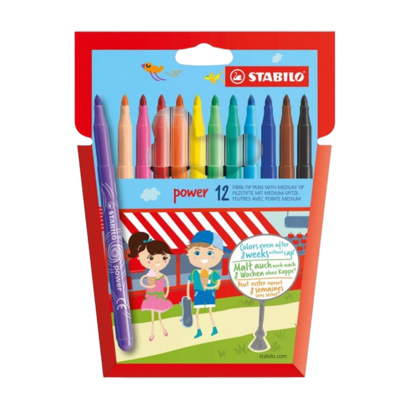 Stabilo Power 12 Pack Colouring Pens