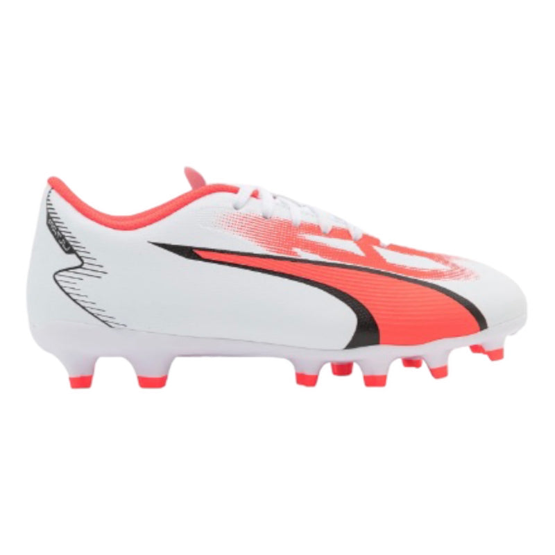 Puma Ultra Play FG Adult White Black-Fire Orchid