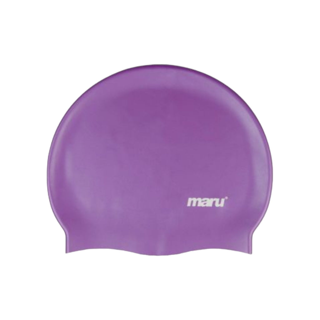 Maru Purple Silicone Swim Cap