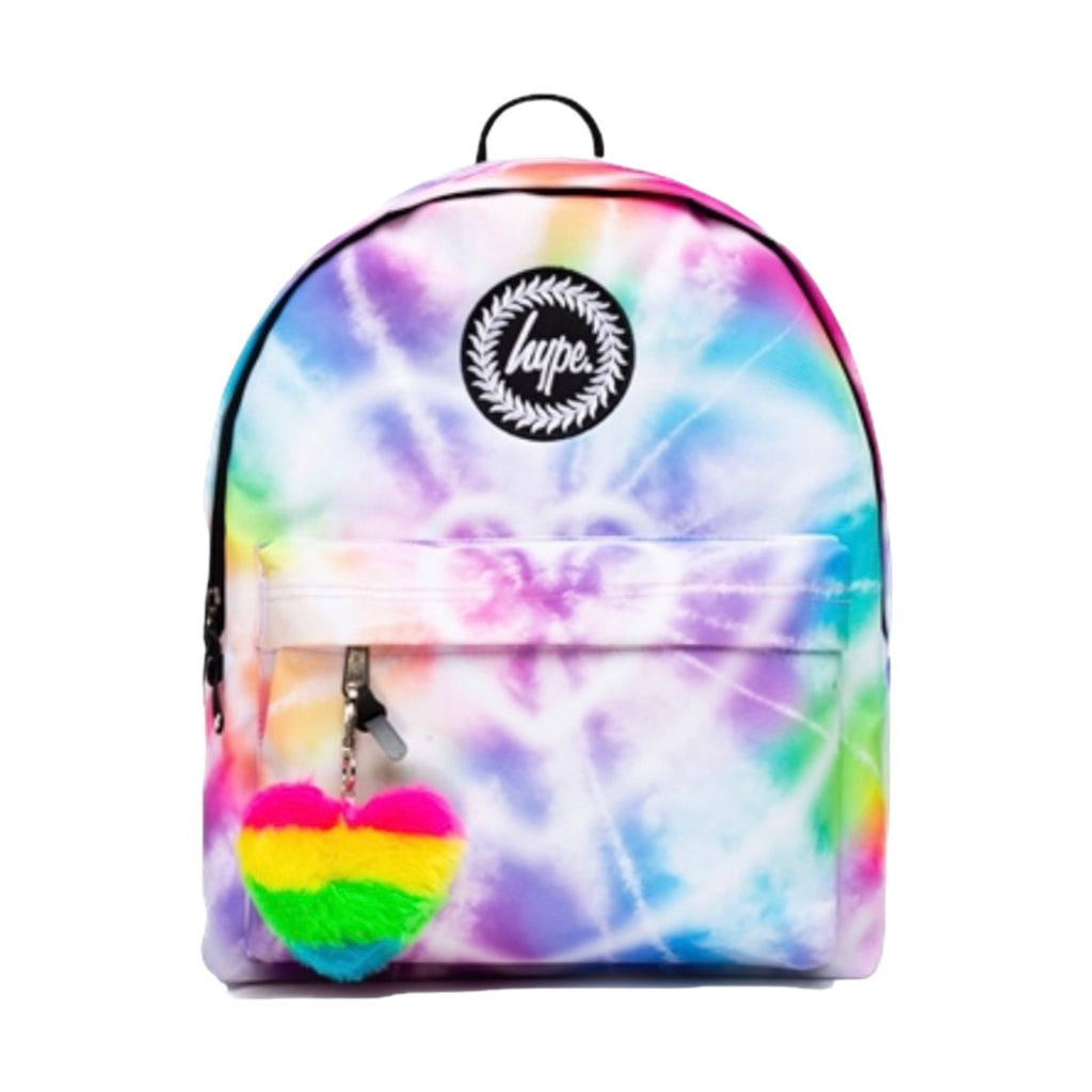 Hype Heart Tie Dye Rainbow Backpack